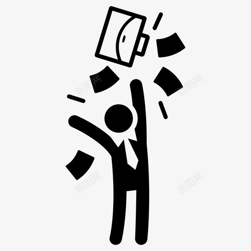 克服商业办公室职员图标svg_新图网 https://ixintu.com 假期 克服 办公室工作 办公室职员 商业 扔文件 辞职