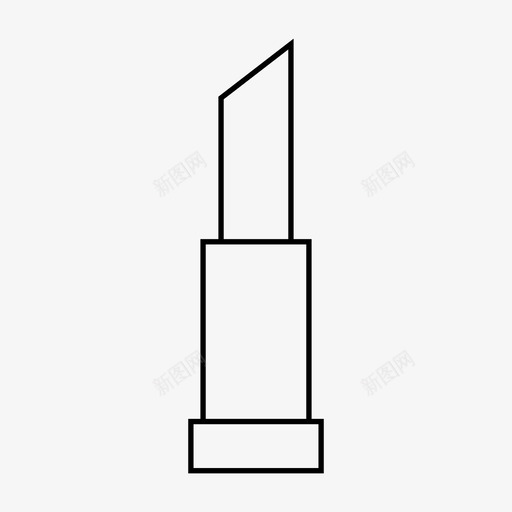 口红美容时尚图标svg_新图网 https://ixintu.com 化妆 口红 时尚 界面 网页设计 美容