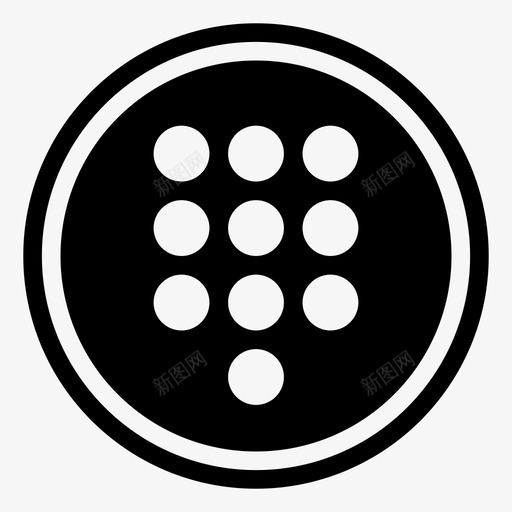 拨号盘呼叫键盘图标svg_新图网 https://ixintu.com 呼叫 拨号盘 电话号码 移动用户界面元素 键盘