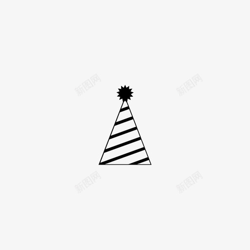 派对帽生日帽子图标svg_新图网 https://ixintu.com 帽子 幸福 心情 派对帽 生日 节日