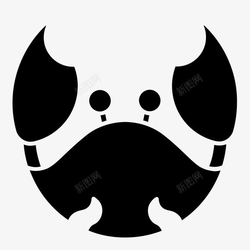 癌症命运占卜图标svg_新图网 https://ixintu.com 占卜 命运 癌症 符号 黄道
