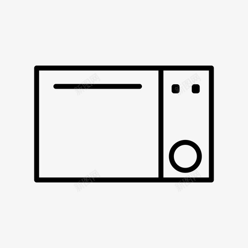 微波炉家用电器图标svg_新图网 https://ixintu.com 家用电器 微波炉