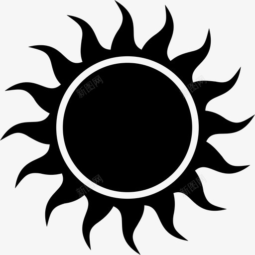 晴朗炎热阳光图标svg_新图网 https://ixintu.com 日出 晴朗 炎热 阳光