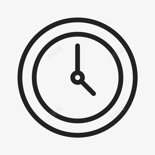 钟表家具室内图标svg_新图网 https://ixintu.com 墙壁 室内 家具 时间 钟表