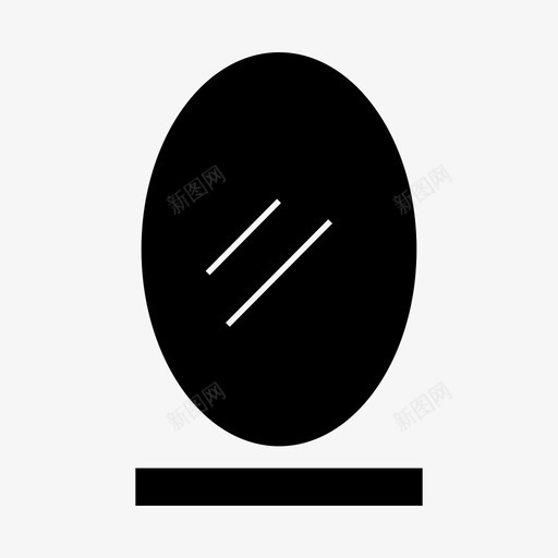 镜子美容时尚图标svg_新图网 https://ixintu.com 光学 反射 时尚 用户界面 网页设计 美容 镜子