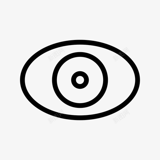 眼睛能见度视力图标svg_新图网 https://ixintu.com 眼睛 能见度 视力