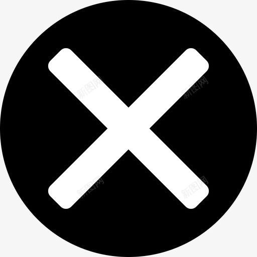 圆叉svg_新图网 https://ixintu.com 圆叉