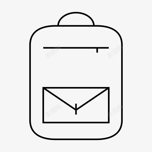 书包学校学生图标svg_新图网 https://ixintu.com 书包 学校 学生