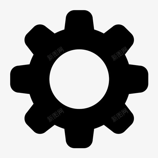 设置调整齿轮图标svg_新图网 https://ixintu.com 设置 调整 首选项 齿轮