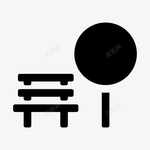 公园自然户外图标svg_新图网 https://ixintu.com 公园 城市元素文明社区 户外 自然