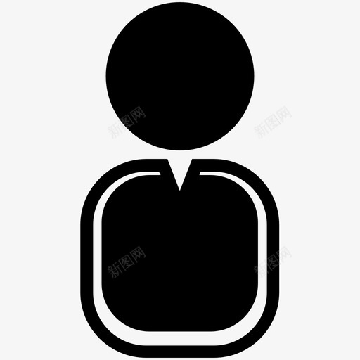 人化身用户图标svg_新图网 https://ixintu.com 人 化身 用户