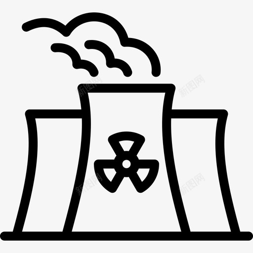 核电站能源能源和工业概况图标svg_新图网 https://ixintu.com 核电站 能源 能源和工业概况