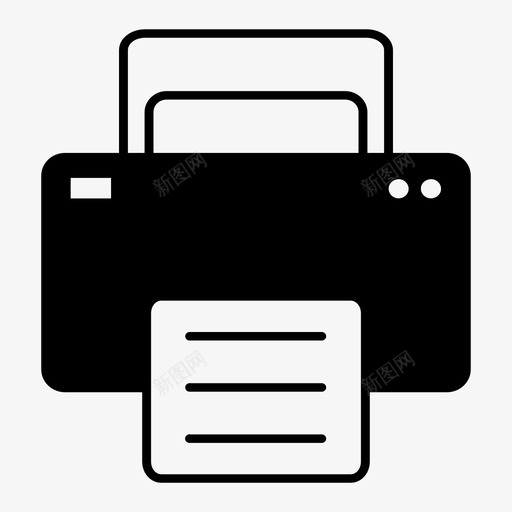 打印机墨水激光图标svg_新图网 https://ixintu.com 办公室 墨水 打印机 激光
