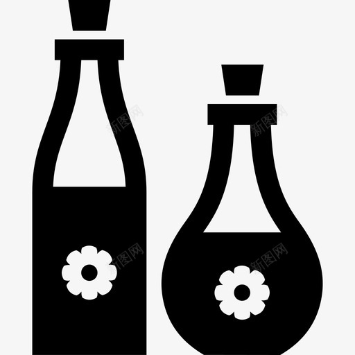 身体油按摩放松图标svg_新图网 https://ixintu.com 按摩 放松 水疗和健康 身体油