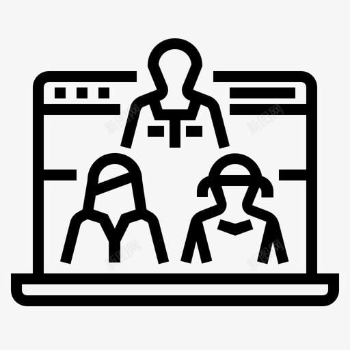 网站访问者浏览器搜索引擎优化图标svg_新图网 https://ixintu.com 搜索引擎优化 数字营销图标 浏览器 网站访问者 视图