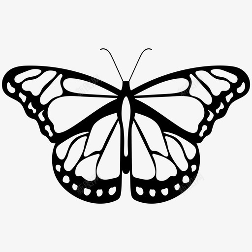 蝴蝶花园昆虫图标svg_新图网 https://ixintu.com 昆虫 春天 花园 蝴蝶 蝴蝶实心图标 飞蛾