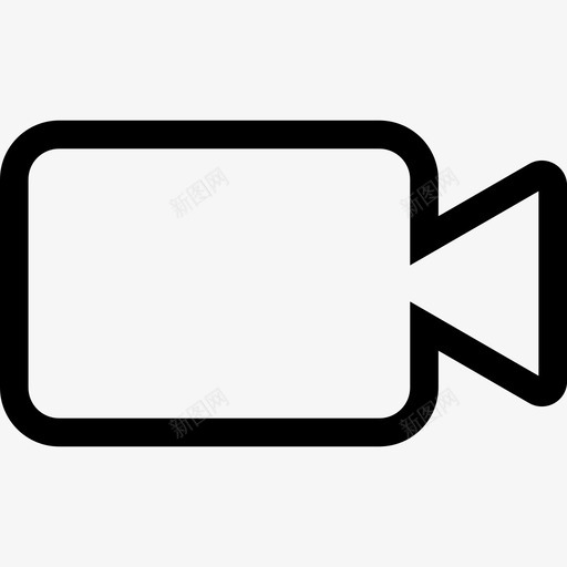 摄像机电影院视频播放器图标svg_新图网 https://ixintu.com 摄像机 电影院 视频 视频播放器