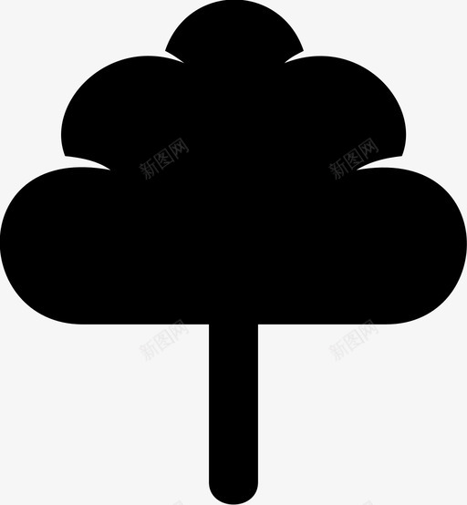 树花园绿色图标svg_新图网 https://ixintu.com 树 植物 绿色 自然 花园