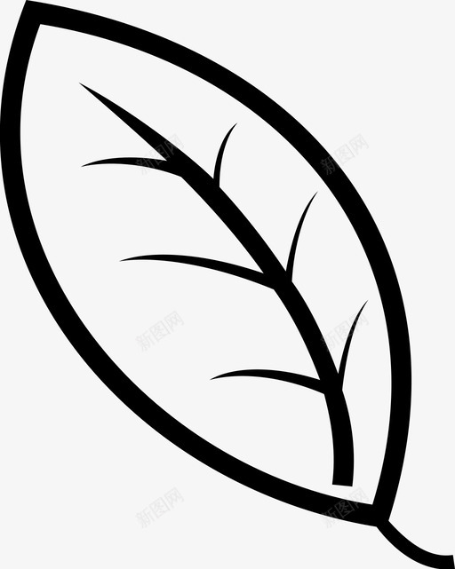叶草药叶子图标svg_新图网 https://ixintu.com 叶 叶子 有机物 植物 草药