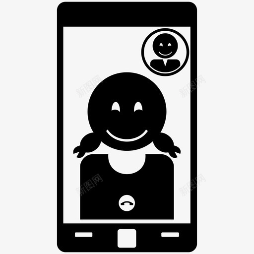 视频聊天通话移动视频通话图标svg_新图网 https://ixintu.com 电话 移动视频通话 视频聊天 视频通话 通话