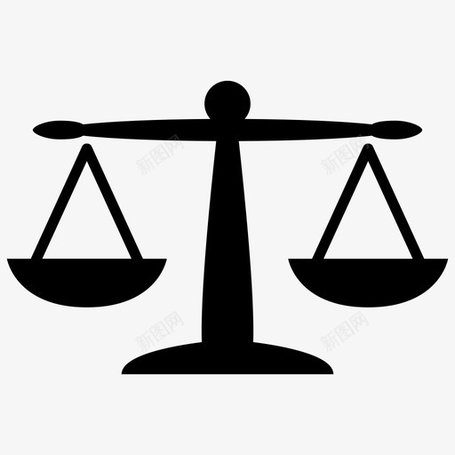平衡正义法律图标svg_新图网 https://ixintu.com 天平 平衡 正义 法律 生意4 重量