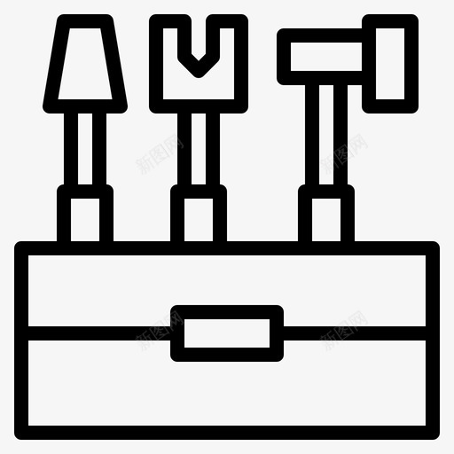 建筑工具家庭修理图标svg_新图网 https://ixintu.com 家庭修理 建筑工具