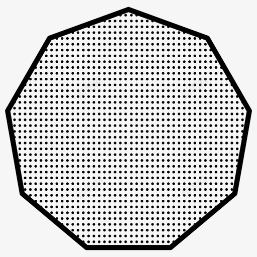 九角形点状图标svg_新图网 https://ixintu.com 九角形 点状