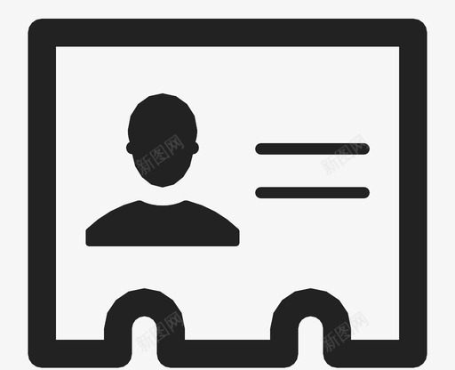 名片身份证个人资料图标svg_新图网 https://ixintu.com 个人资料 名片 身份证