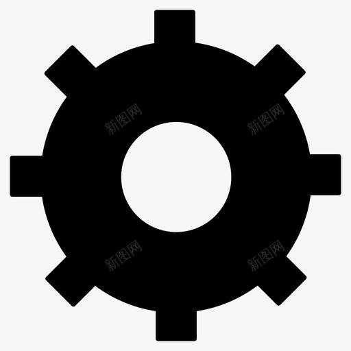 设置齿轮机器图标svg_新图网 https://ixintu.com 填充样式 机器 设置 设置齿轮 齿轮