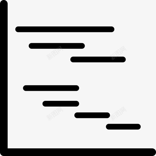 甘特图业务业务精简版图标svg_新图网 https://ixintu.com 业务 业务精简版 甘特图