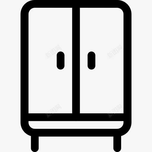 衣柜装饰家具图标svg_新图网 https://ixintu.com 室内 室内和装饰 家具 衣柜 装饰