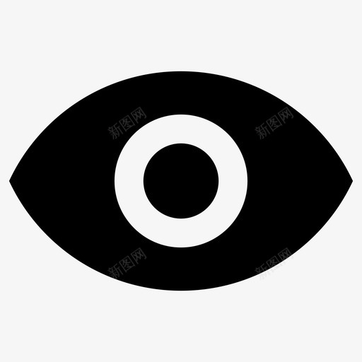 眼睛眼球视力图标svg_新图网 https://ixintu.com 看 眼球 眼睛 视力