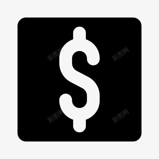 美元商业现金图标svg_新图网 https://ixintu.com 商业 现金 签名 美元 货币 金融