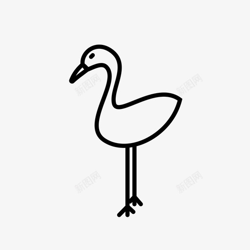 火烈鸟动物哈瓦那图标svg_新图网 https://ixintu.com 动物 哈瓦那 夏季 火烈鸟 热带