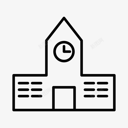 学校教育学习图标svg_新图网 https://ixintu.com 学习 学校 学校3 教育