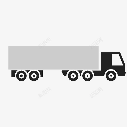 载重卡车图标svg_新图网 https://ixintu.com 载重卡车