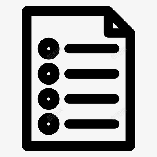 列表项目符号列表注释图标svg_新图网 https://ixintu.com 任务列表 列表 注释 纸张 项目符号列表