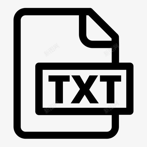 文件格式txt图标svg_新图网 https://ixintu.com 文件格式txt