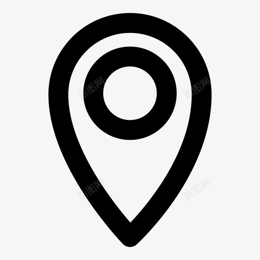 标记位置地图图标svg_新图网 https://ixintu.com 位置 地图 地图针 市场 标记 点
