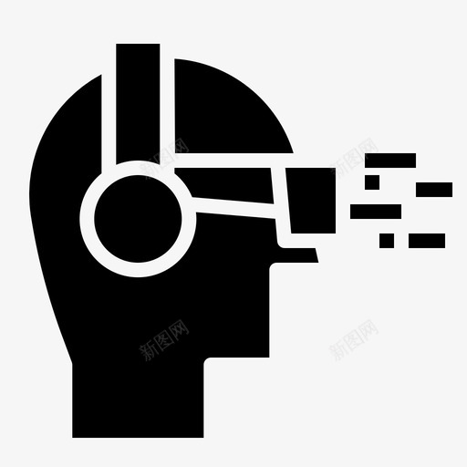 增强现实眼镜虚拟现实图标svg_新图网 https://ixintu.com 增强现实 多媒体 眼镜 虚拟现实