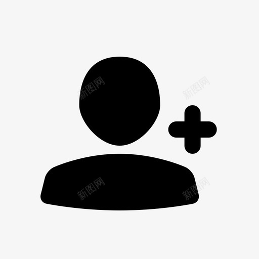 好友关系_添加好友svg_新图网 https://ixintu.com 好友关系_添加好友