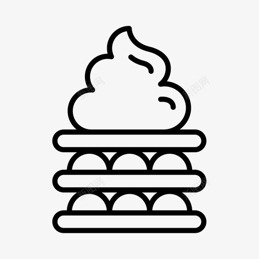 馅饼面包房蛋糕图标svg_新图网 https://ixintu.com 甜点 糕点 蛋糕 面包房 食物 馅饼