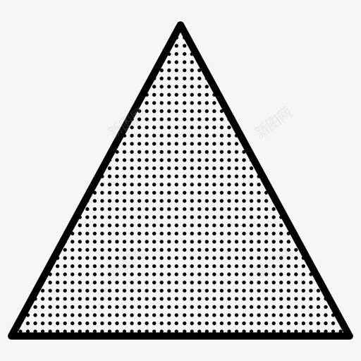三角形虚线形状图标svg_新图网 https://ixintu.com 三角形 虚线形状