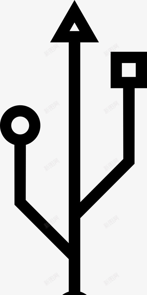 usb数据线图标svg_新图网 https://ixintu.com usb 数据线