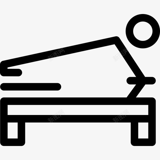 练习改革者普拉提工作室线性图标svg_新图网 https://ixintu.com 普拉提工作室 线性 练习改革者