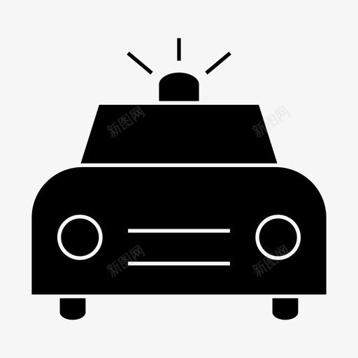 警车巡逻车冲突图标svg_新图网 https://ixintu.com 冲突 巡逻车 警车