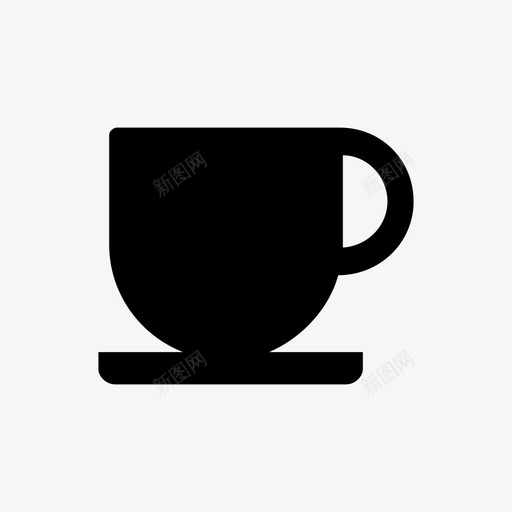 咖啡饮料拿铁图标svg_新图网 https://ixintu.com 咖啡 拿铁 早晨 饮料 马克杯
