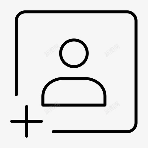 创建联系人添加联系人配置文件图标svg_新图网 https://ixintu.com 创建联系人 添加联系人 配置文件