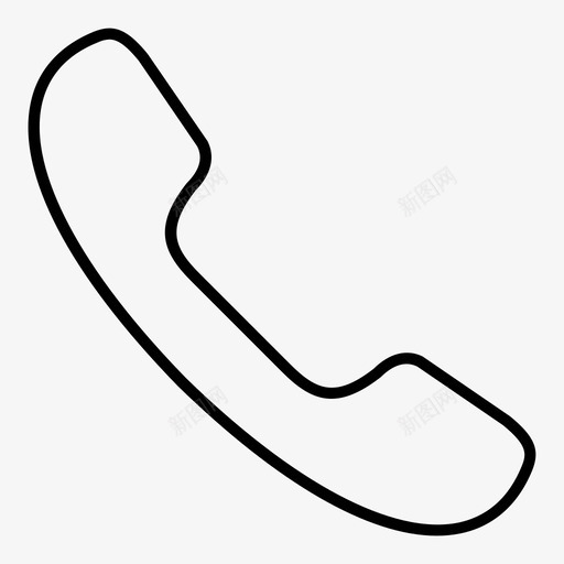 电话通话联系人图标svg_新图网 https://ixintu.com ios像素完美线路图标 拨号 电话 联系人 通话 铃声