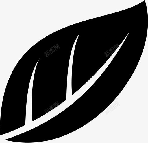 叶草本植物有机图标svg_新图网 https://ixintu.com 叶 有机 植物 草本植物